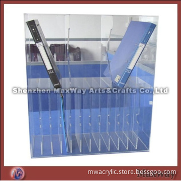 Multideck transparent acrylic file rack/shelf which suit for archive/muniment room